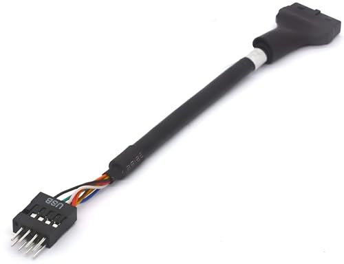 ISTARCOMPUTER Cable Interne USB 3.0 vers USB 2.0 - Connecteur Femelle 19 Broches USB 3.0 vers Connecteur Mâle 9 Broches USB 2.0 pour Carte Mère