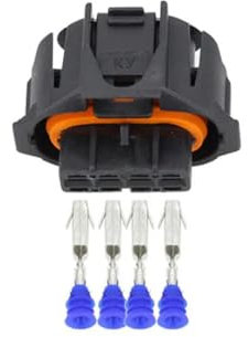 Connecteur de fil électrique DJB7049Y-3.5-21 femelle, 4 broches, 3.5mm, prise de capteur automatique, connecteur étanche for automobile (Size : 10 Sets)