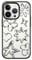 CASETiFY Compact iPhone 14 Pro Case [2X Military Grade Drop Tested / 4ft Drop Protection] - Chrome Doodles - Clear Black