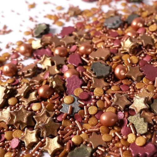 Streuselheld Advent, Advent 120g Streusel zum Dekorieren und Verzieren von Gebäck aller Art wie Torten Kuchen Keksen Zuckerstreusel