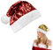 Alederways Weihnachtsmannmütze Weihnachtsmütze, Unisex Weihnachtsparty Hut für Erwachsene, samtweichem Plüsch klassische Pelz Xmas Hut (Rote und goldene Pailletten)