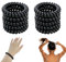 10 Stück Spiral Haargummis, Telefonkabel Haargummi Elastisch, Haarband No-Damage Haargummi Spirale, Haarband Telefonkabel für Mädchen und Damen (Schwarz)