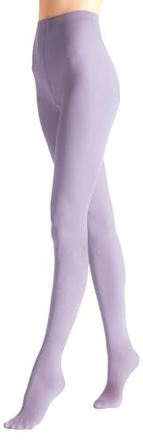 VENEZIANA NUOVA Satinelle 40 DEN Collant Colorati Donna - Microfibra - Opachi E Resistenti - Eleganti - Adatti Per Ogni Occasione - Calze Comode E Morbide - Alta Qualità - Lilla - L