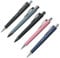 Faber-Castell - Kugelschreiber Poly Ball XB 5er Set schwarz, rosé, stone grey, all black und dunkelblau (M) je 1 Stück, mit auswechselbarer Mine, dokumentenecht (5 Stück, Bunt)