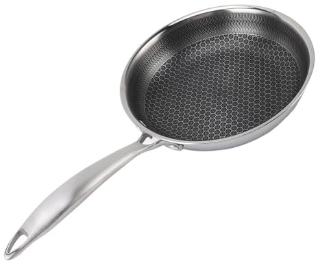 Sartén de Acero Inoxidable 316, Wok de 12 Pulgadas con Resistencia Al Calor y a la Erosión para Estufas de Inducción, Estufas de Gas y Todos los Utensilios de Cocina, Evita que