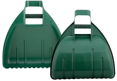 GIFRAN Garten Laubgreifer Premium Laubschaufel Set Langlebiges Kunststoffmaterial Mit Griffen Robustes Garten-Laubsammler Gartenkrallen Schaufelgreifer Robust Ergonomisch Sicherer Griff Leicht