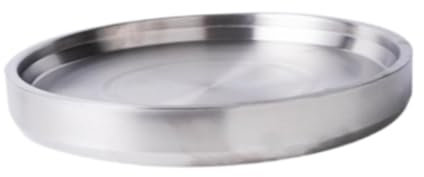 Sharplace Plateau de Service Réfrigéré, Plateau de Service Réfrigéré, Plateau de Service Froid pour Apéritif, Acier Inoxydable, Serveur Réfrigéré pour Fruits de Mer Sashimi, Argent