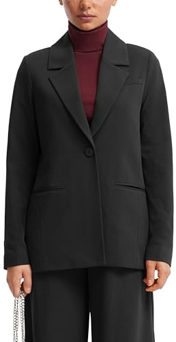 QS Blazer mit Reverskragen aus Interlockjersey