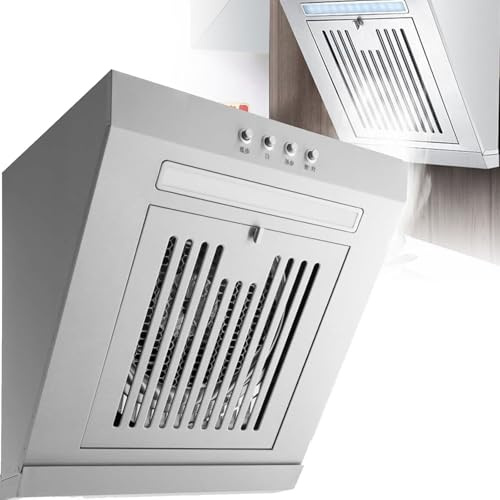 Cooker Hood, Stainless Steel Side Suction Range Hood, Side Suction Cooker Hood LED, Low Noise Small Range Hood, Kitchen extr-Actor Fan, Mini Range Hood, for Kitchen,Restaurant,600mm
