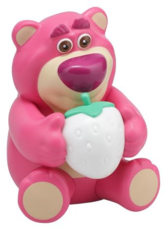 Paladone Lotso Huggin Bär GloBuddies Farbwechsel Erdbeerlicht, offiziell lizenzierte Disney Toy Story 3D LED-Lampe, batteriebetriebenes Geschenk für Fans, Bunt