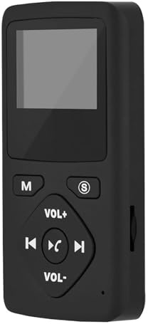 Xixian Dab Portable, Dab/Dab + Pocket Digital Radio, Lecteur MP3 avec écouteurs, écran LCD de 1,8 Pouce, Temps de Veille Réglable pour Les Sports Extérieurs avec Prise en Charge de