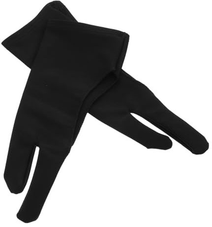 EPIGEIST 4 Stück Teiliges Zeichenhandschuhe für Grafiktabletts Atmungsaktive Schmutzabweisende Zwei Finger Handschuhe für Zeichnen Schreiben und Digitales Malen Komfortabel und Vielseitig