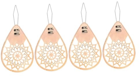 HIAKDOFT 4 Stück Roségoldene Nadeleinfädler aus Kupfer Daumen einfädler für Hand Nähmaschinennadeln Langlebiges Nähzubehör mit Hohlem Design Einfache Fadeneinfädelhilfe für Kleine