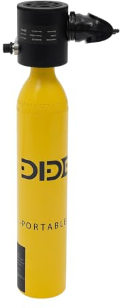 Kaichenyt Minibotella de buceo portátil de 0,5 L con bomba y correa de seguridad | Tanque de pulmón, 200 bar/20 MPa/3000 PSI máscara de buceo con botella de oxígeno,Botella de buceo con bomba,Equipo de buceo
