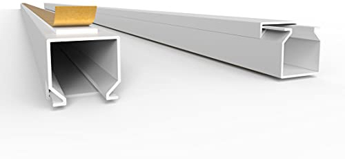 SCOS Smartcosat Kabelkanal, 16x16 mm, 10x1 m, selbstklebend | PVC, UV-beständig, Innen & Außen, 10 Stangen à 1 m = 10 m, Made in Germany