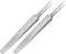 May - 2 x Splitterpinzette - Erste Hilfe Pinzette - feines Modell - spitz - Edelstahl