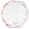 Makian Molton Baby Waschlappen Set mit Schlaufe - 9 Stück Moltontücher aus 100% Baumwolle, 30x30 cm, weich & schadstoffgeprüft nach OEKO-TEX® Standard 100 geprüft, mit bunten Rand - Weiß Rosa