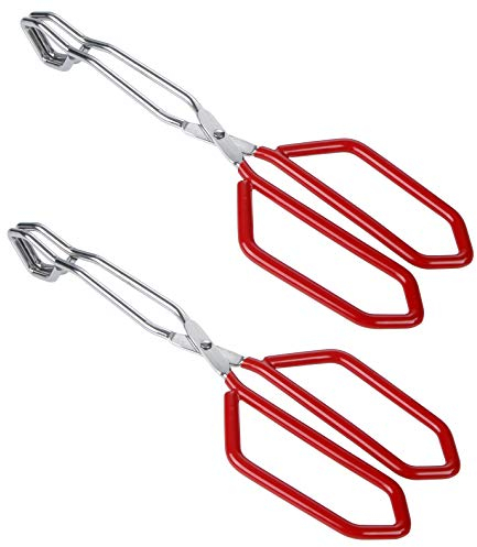 MSY BIGSUNNY Scherenzange aus Edelstahl mit Weichem Griff, 28 cm, Rot, 2 Stück