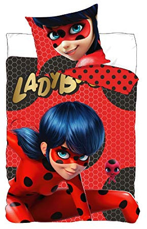 Lady Bug Ref 710-357 Bettbezug, 140 x 200 cm, Rot