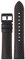 Stailer Uhrarmband 22mm schwarz, aus Polyurethan mit Kohlenstoff-Textur, mit Silikonfutter, Ersatzarmband 22 mm, Armband mit Edelstahl Metall Schließe matt PVD-beschichtet für Herren, mit roter Naht