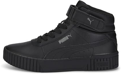PUMA Carina 2.0 Mid Jr - Scarpe da Ginnastica Ragazze, PUMA Black-PUMA Black-Dark Shadow,