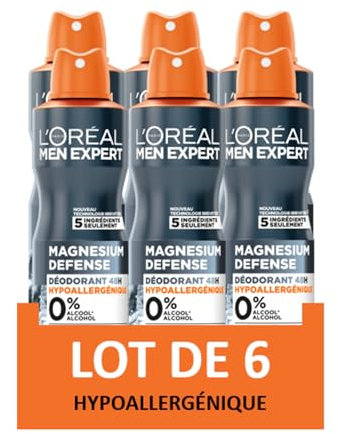 L'Oréal Paris Men Expert Magnesium Defense Deodorant Spray 48 Stunden hypoallergen