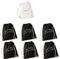 JGA Set Turnbeutel Rucksack BRAUT & TEAM BRAUT Stofftaschen für Junggesellenabschied Bride & Bride Crew Farben schwarz, weiß & rosé-gold Inhalt: 6x Beutel Team Braut & 1x Beutel Braut