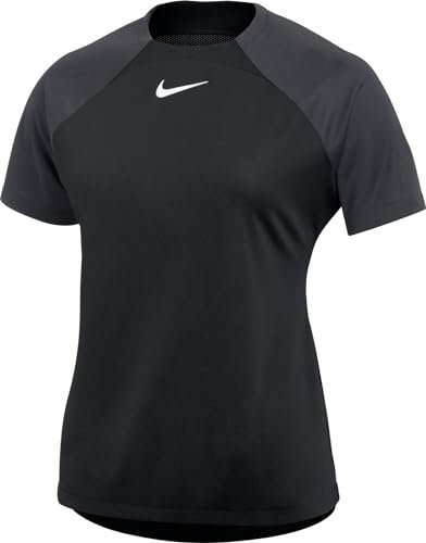 NIKE W NK DF ACDPR SS Top K, T-Shirt Donna, Bianco/Nero/Antracite, XS