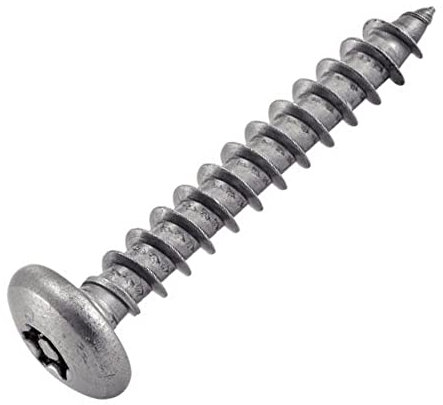 Bricovis Vis Inviolable Bois Penture TCLX + Téton Central 6X30 Inox A2