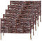 KADAX Palissades en Osier Naturel pour Jardin, Clôtures Décoratives pour Délimiter, Orner et Sublimer Votre Espace Exterieur (60 x 40 cm, Lot de 5)