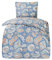 MOON Bettwäsche Set Fein Biber, Flanellbettwäsche ca. 135x200 + 80x80 cm mit Reißverschluss - Paisley Blau-Grün