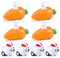 ZeYou Aufziehbare Hasen mit Karotte im Set, Aufziehbare Hasen Aufziehauto Set Osterhasen mit Karotten Osterdeko Ostergeschenke für Kinder Spielzeugauto für Jungen & Mädchen ab 1-8 Jahr (4+4 Stück)
