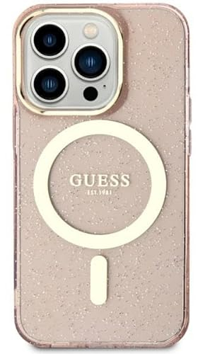 Guess GUHMN61HCMCGP Hülle für iPhone 11 / Xr 6.1 Rosa hardcase Glitter Gold