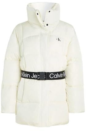 Calvin Klein Belted Long Puffer Jacket - XS