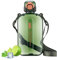 Darryy Gourde Sport, Gourde Plate, Bouteille eau Sport Plate, bouteille d'eau, Bouteille Plate Transparente, Gourdes de Camping et Randonnée, gourde sans bpa 750 ml (vert)