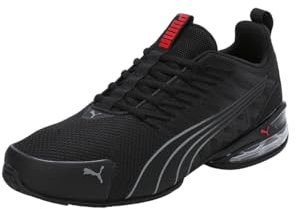 PUMA Erwachsene Voltaic Evo Sneakers 42, Black Stormy Slate for All Time Red Gray