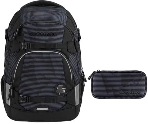 coocazoo MATE Schulrucksack-Set 2tlg inkl. Schlamperbox (Dark Mission)