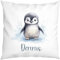 LIEBTASTISCH - Pinguin Kissen - Personalisiert mit Wunschnamen - Kinderkissen - Dekokissen - Tiere - Junge - Mädchen - Geschenk - 40cm x 40 cm Kissen mit Füllung.