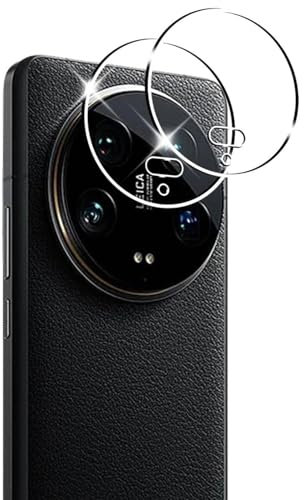 NOVAGO Compatible avec Xiaomi 14 Ultra 5G - Lot de 2 Films vitre Protection Verre trempé ultra résistant pour la partie caméra