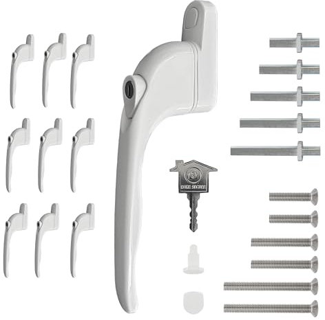 x10 - Home Secure™ Universal uPVC Window Handle Multi-Spindle - White