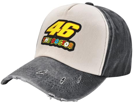Sonnenhut Männer Hip Hop Vr-46 Motorsport Racing Baseballmütze Männer Frauen Distressed Denim Snapback Cap Outdoor-Aktivitäten Caps Hut Papa Geburtstagsgeschenke