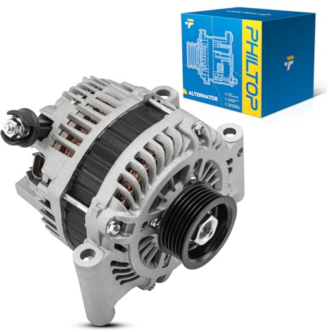 PHILTOP Alternator Compatible with Ford Fusion 2006-2009 3.0L, Mercury Milan 2006-2009 3.0L, Lincoln Zephyr 2006 High Amp Alternators Replace 11173N 12V 150Amp CW S6 6-Groove Pulley