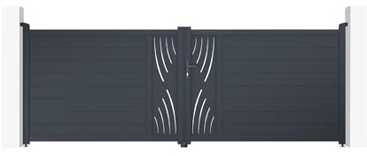 Casanoov Portail battant motorisé 4m VELETA H.140cm + Motorisation RANGER B150
