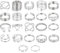 XFSRG 22 Stück Damenringe Set Verstellbar Knöchelringe Stapelringe Kreuz Herz Schmetterling Unendlichkeit Ketten Spirale Midi Ringe Schmuckset