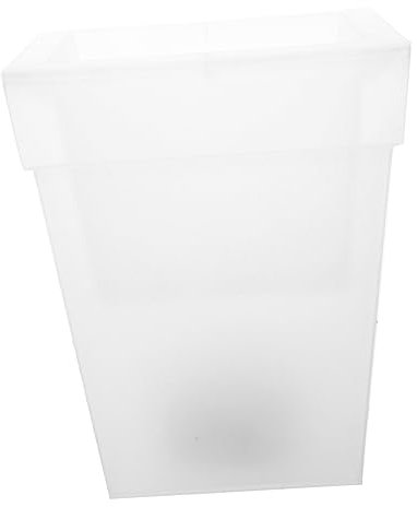 Mipcase Jardinière Lumineuse Solaire Carrée En Plastique Étanche Pour Jardin Extérieur Décoration Ambiance Blanche Usage Prolongé