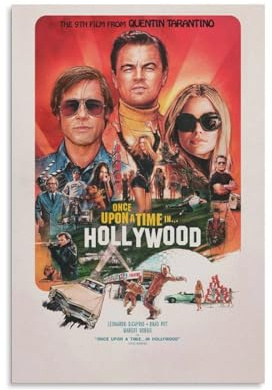 Filmposter Once Upon A Time... in Hollywood, Friends, Leinwandposter für Zimmer, Ästhetik, Poster, Schlafzimmer, Dekoration, Sport, Büro, Geschenk, Unrahmen: 30 x 45 cm