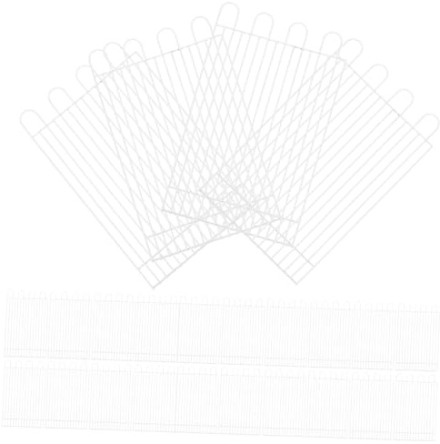 FONDOTIN 12 Stück Teiliges DIY Kleintier Freilaufgehege aus Robustem Sicherer Kleintierzaun für Hamster Eichhörnchen Reptilien Vielseitiges Spiel und Auslaufgehege Panels Weiß