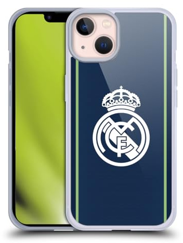 Head Case Designs Offizielle Real Madrid CF Dunkelblau Abzeichen Gelhülle [Militärischer Schutzgrad] Kompatibel Mit Apple iPhone 13 Und Kompatibel Mit MagSafe