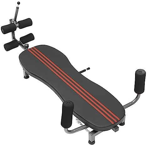Dekompressionsbank für Rückendehnung, verstellbar, Tragfähigkeit von 150 kg, zur Linderung des runden Rückens, zur Rehabilitation der Lendenwirbelsäule, Lendenwirbelschmerzen