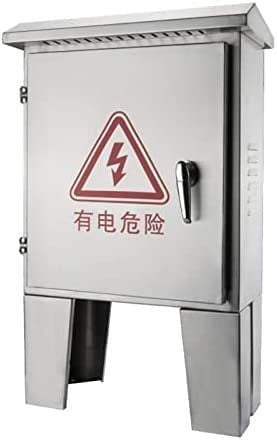 BTYQKZVPM Stahl-Elektrokasten, Elektrischer Außenverteilerkasten aus Edelstahl mit Klappdeckel zur Bodenmontage, Verschiedene Größen(L30*16*H50CM)
